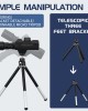 70X WIFI Digital Telescope With Metal Tripod Rechargeable Wireless Monocular Scope Support Android IOS For Taking Picture Video