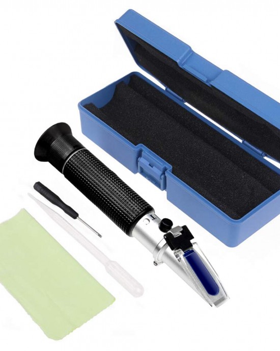 HandHeld Alcohol Refractometer Alcoholometer Alcohol Tester 0  80  Alcohol Sugar Refractometer ATC Wine Measure Tool 30 OFF