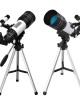 Eyebre F30070 Astronomical Telescope with Finder Scope High Definition High Magnification for Star Gazing and Moon Observation Beginners