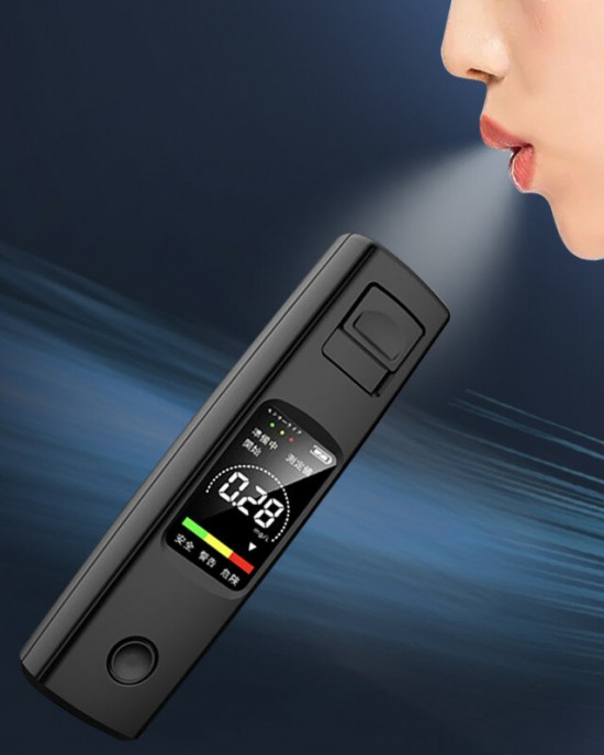 A20 Portable Alcohol Tester High Sensitivity Breathalyzer HD Display Non  contact Type  C Charging 200mAh Battery