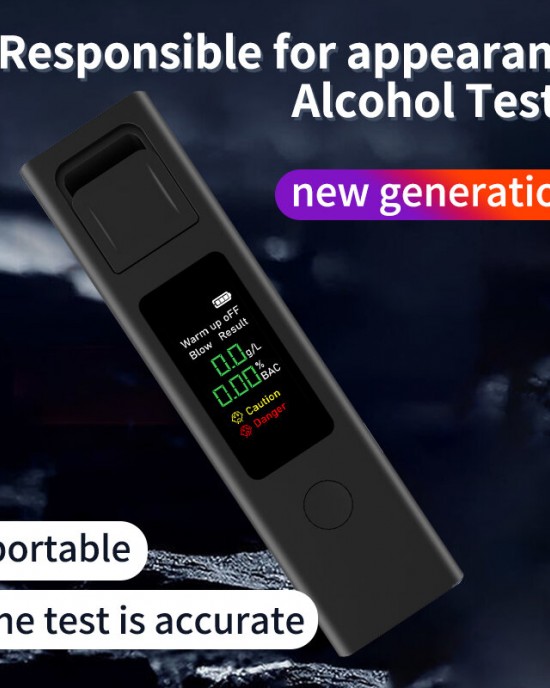 JK  01 0 96 inch TFT LCD Display Portable Alcohol Content Tester with Semiconductor Sensor