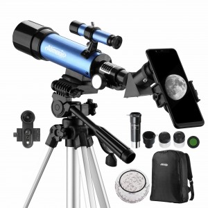 AOMEKIE 18X  135X Astronomical Telescope 50mm Aperture Refractor Telescopes with Phone Adapter   Adjustable Tripod for Astronomy Beginners AO2013