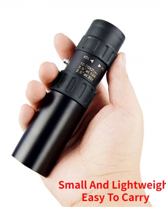 10  300x Zoom Mini Extendable HD Portable Monocular Telescope Manual Focus Long Range High Definition For Hunting Outdoor Adventure Micro  light Night Vision