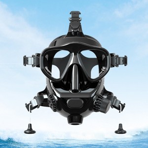 Water Sports Diving Snorkeling Mask Swimming Glasses for GoPro  Insta360  DJI and Other Action Cameras  Black