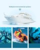 Water Sports Diving Snorkeling Mask Swimming Glasses for GoPro  Insta360  DJI and Other Action Cameras  Black