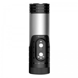 H68A HD 1080P WiFi Flashlight Waterproof Sports DV Camera Bike Motorcycle Helmet Camera  Silver