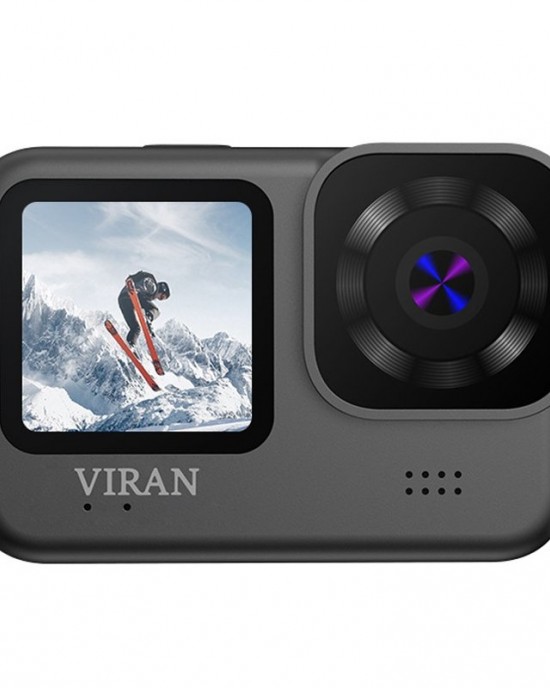 VIRAN V9 4K Dual Color Screen Diving Anti  Shake Action Camera Outdoor Cycling Travel Recorder  Square