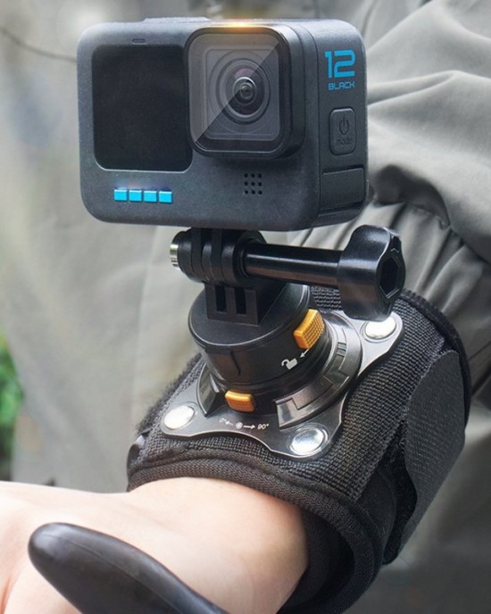 Universal Magnetic Quick  release Wrist Strap Mount for Sports Cameras  With Phone Clip