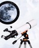 70×700 Refractor Portable Astronomical Telescope for Kids Adults Beginners for Viewing Moon Planets Stargazing with Tripod Phone Adapter Wireless Remote Carrying Bag