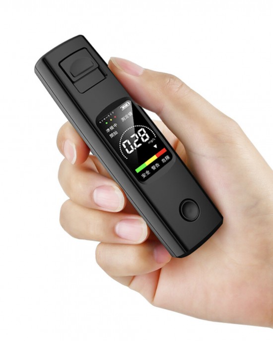 A20 Portable Alcohol Tester High Sensitivity Breathalyzer HD Display Non  contact Type  C Charging 200mAh Battery