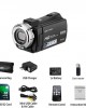 Ordro HDV  V12 Digital Video Camera 1080P 30MP HD Infrared Night Vision 16X Zoom Portable Camcorder 3 Inch TFT Screen Video Camera Camcorder