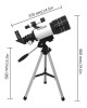 Eyebre F30070 Astronomical Telescope with Finder Scope High Definition High Magnification for Star Gazing and Moon Observation Beginners