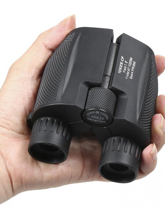 10×25 Binoculars BAK4 Prism High Powered Waterproof Binocular Portable Hunting Telescope Scope Monocular Luneta